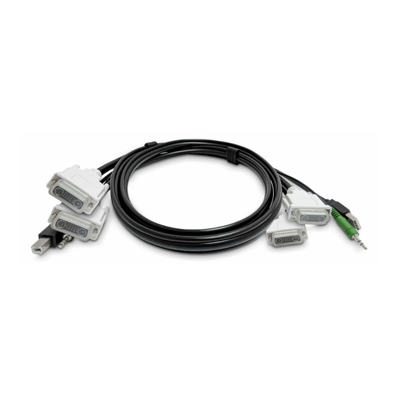 3M Dual-dvi Kvm Cable - USB 2.0 3.5MM Audio Taa | APLIUM