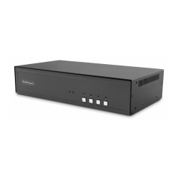 Secure 4-PORT Dual-monitor Kvm DVI Niap 4.0 Cac Us Built | APLIUM