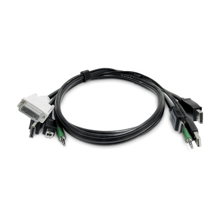 6FT Dual-display Kvm Cable - HDMI/DISPLAYPORT To DVI/DP | APLIUM