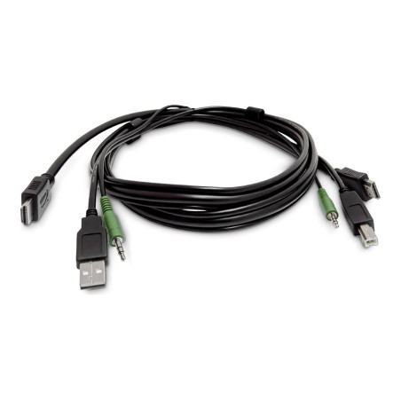 1.8M HDMI Kvm Cable - USB 2.0 3.5MM Audio | APLIUM