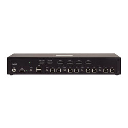 Secure 4-PORT Dual-monitor Kvm Niap 4.0 Cac Mst Us Built | APLIUM