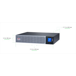 Easy UPS On-line Li-ion Srvl Rt 1000VA 230V With Rail Kit | APLIUM