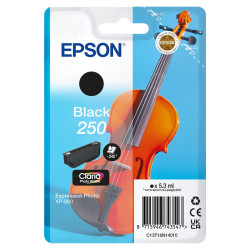 Epson 250 - 5.3 ml - negro - original - blíster - cartucho de tinta -