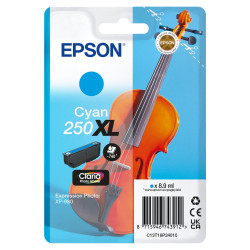 Epson 250XL - 8.9 ml - XL - cián - original - blíster - cartucho de ti
