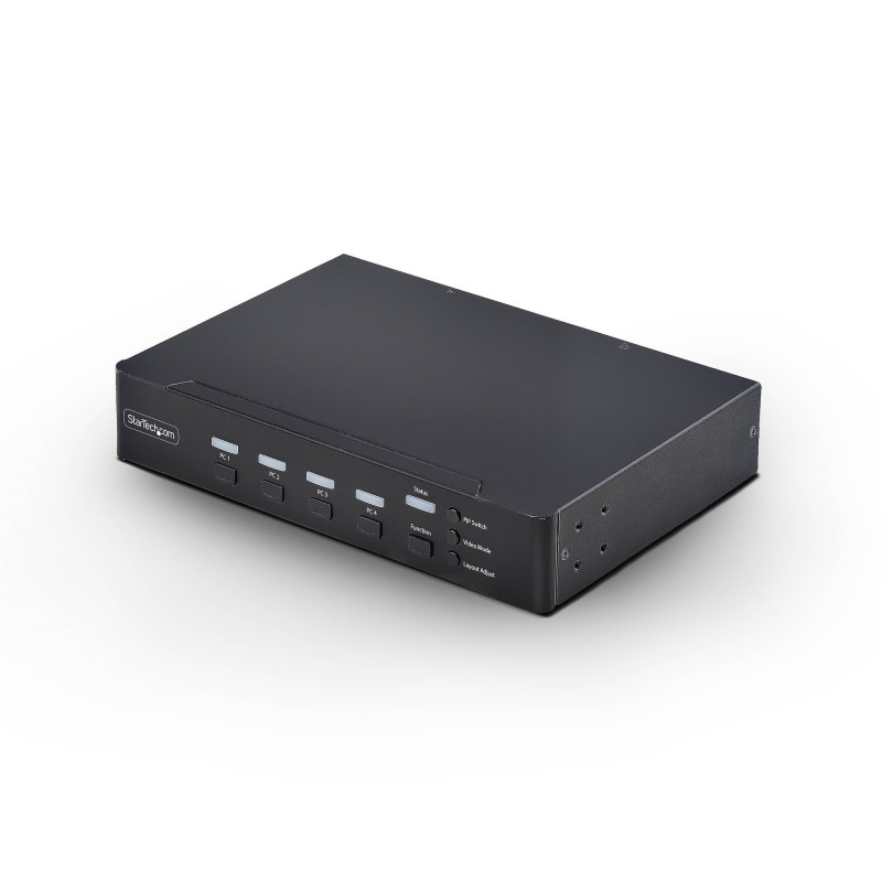 Switch Kvm De 4 Puertos Displayport Con Mouse Roaming | APLIUM