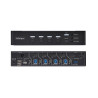 Switch Kvm De 4 Puertos Displayport Con Mouse Roaming | APLIUM