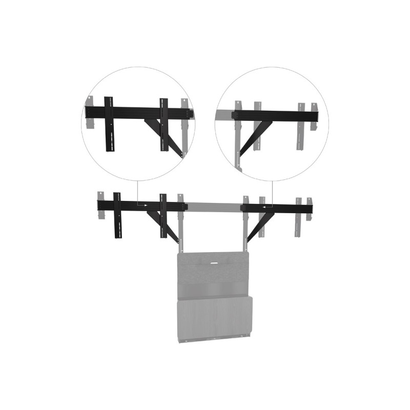 Tempo Floor Support Dual Kit 80"-98" | APLIUM