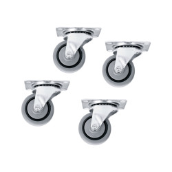 Floor friendly CASTERS 4 SLIM5