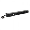 Basic PDU 19" 6 Schuko outputs switch s