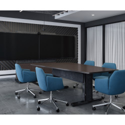 Forum 66" wide Floor-to-Wall Display Sta | APLIUM