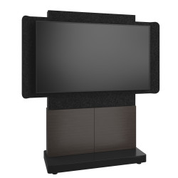 Forum 66" wide Floor-to-Wall Display Sta | APLIUM