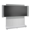 Forum 66" wide Floor-to-Wall Display Sta | APLIUM