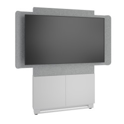Forum 66" wide Floor-to-Wall Display Sta | APLIUM