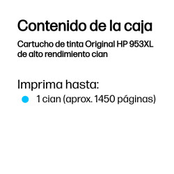 HP 953XL High Yield Cyan Original Ink Cartridge | APLIUM