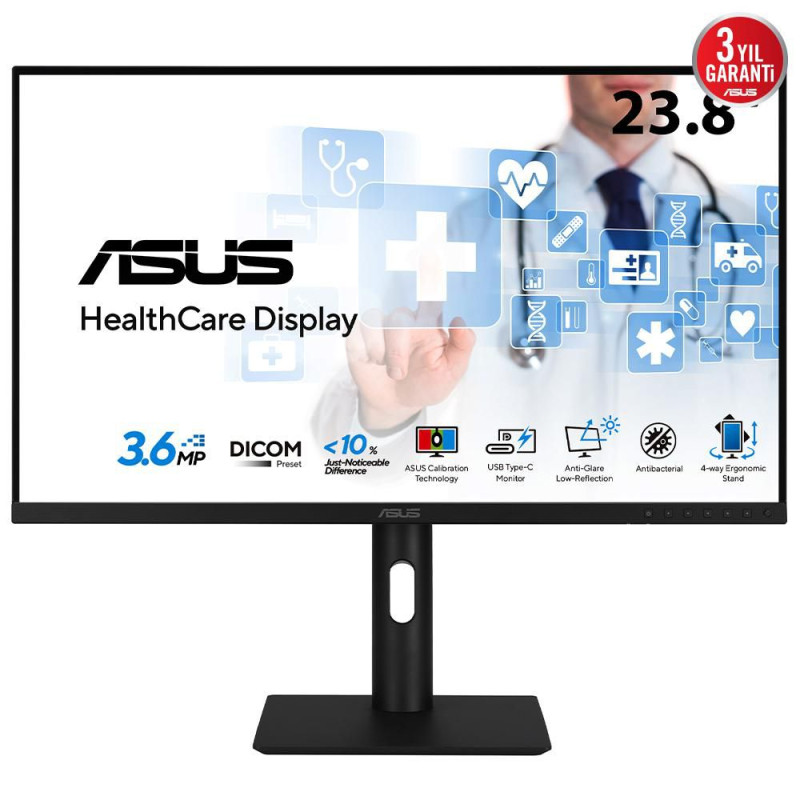 ASUS HA2441A - Monitor LED - 3.6MP - color - 24" (23.8" visi | APLIUM