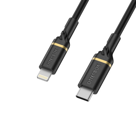 Cable USB C-Lightning 2M Black
