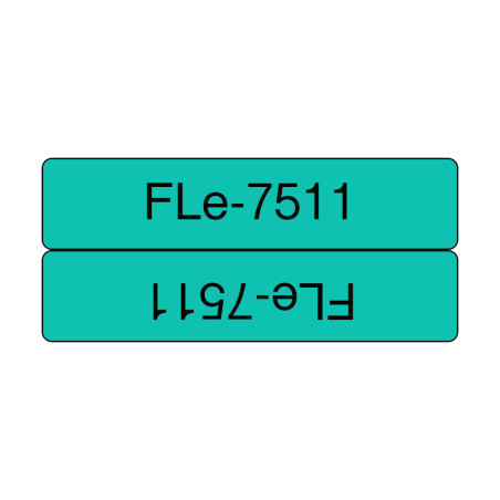 Tape/FLE7511 21mm x 45mm BKOnGreen