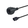 Power Cable Black 0.25 M Iec