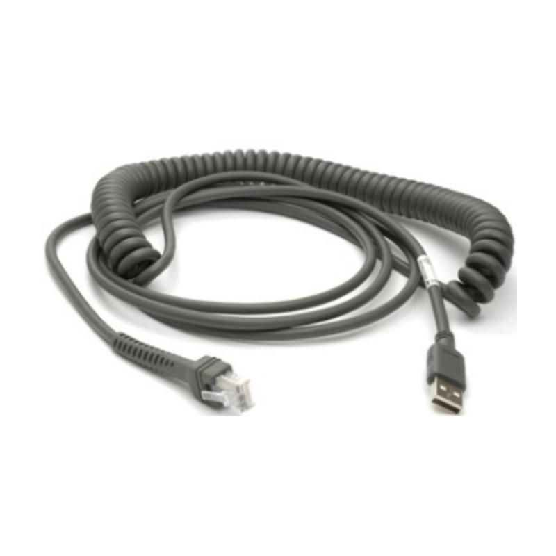 Cable USB type A coiled, 4.54m