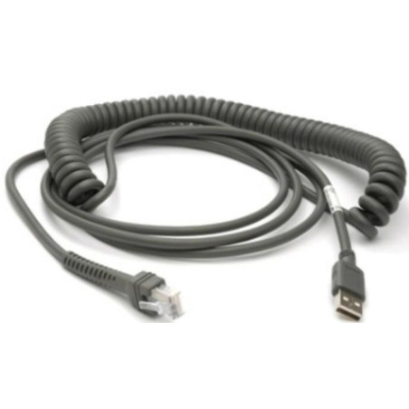 Cable USB type A coiled, 4.54m