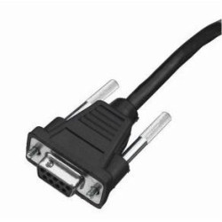 Cable, RS232, black, DB9