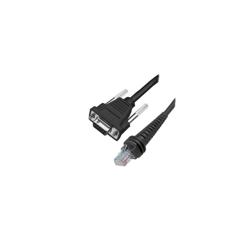 Cable RS232 Noir,DB9F,3m droit