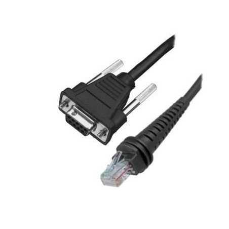 Cable RS232 Noir,DB9F,3m droit