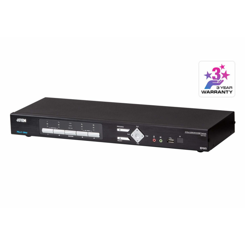 4-port Split-Screen KVM