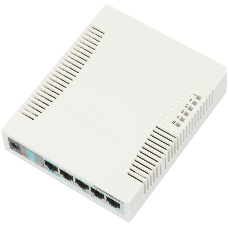Switch Mikrotik CSS106-5G-1S 6 Puertos/ RJ45 10/100/1000/ SFP/ PoE