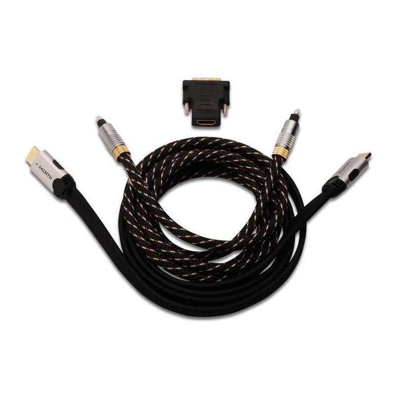 D - KIT CABLES HDMI - TOSLINK