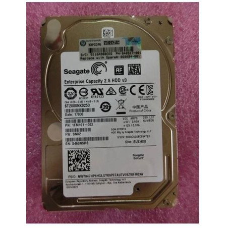 HDD 2TB 6G 7.2K SFF SATA 512E