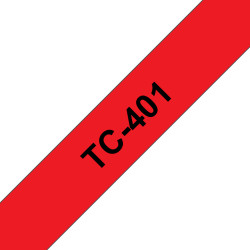 Tape/12mm red/black f P-Touch