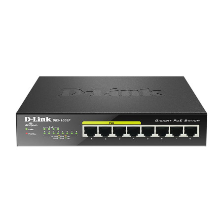 8-PORT 10/100/1000 LAYER2 PoE Switch 802.3AF | APLIUM