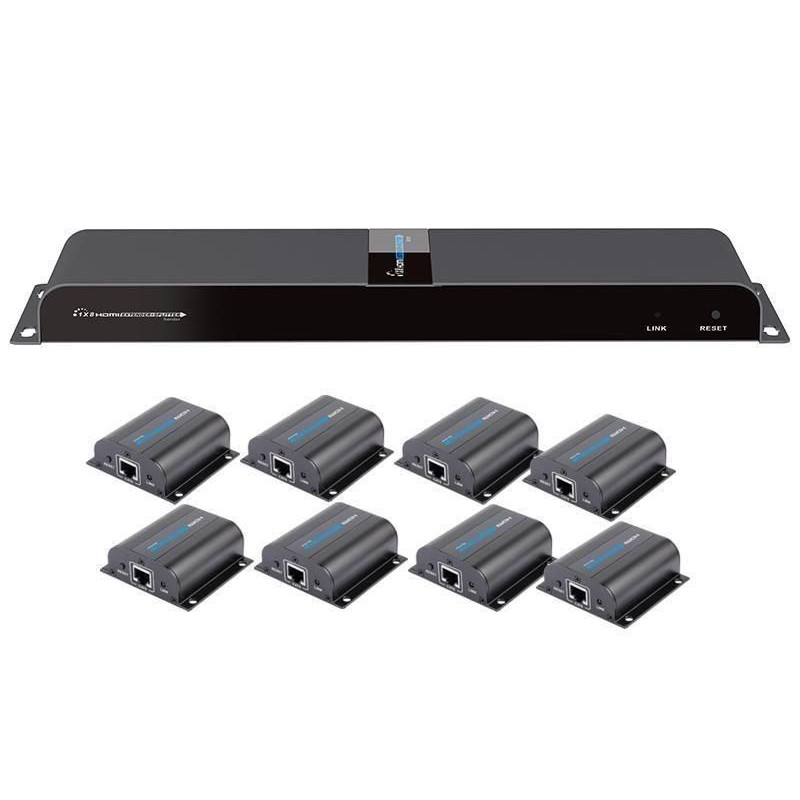 Techly IDATA-EX-HL81TY - Hdmi 1X8 Extender Splitter | APLIUM