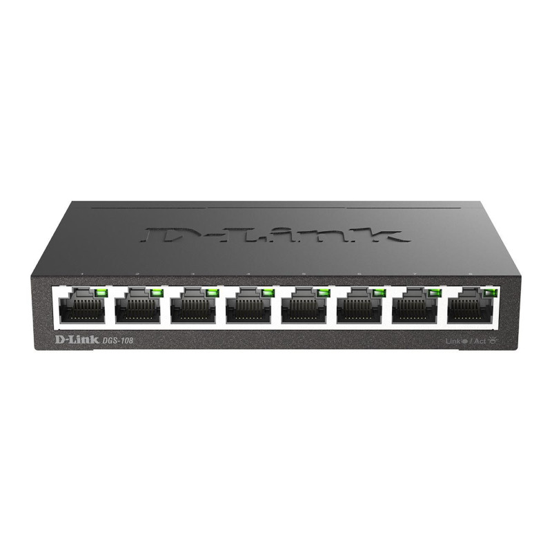 8 Port Gigabit Switch, Black