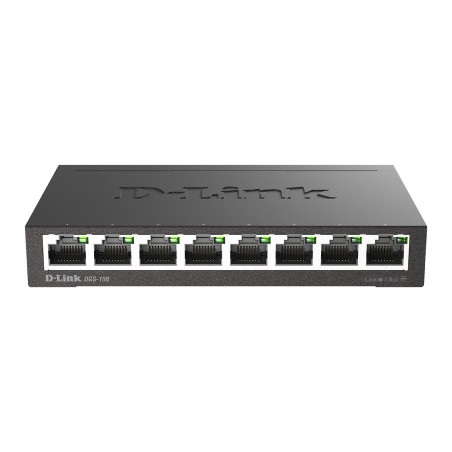 8 Port Gigabit Switch, Black