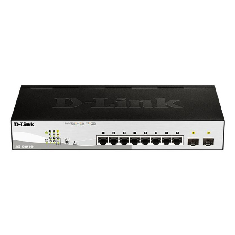 PoE Switch 8xGbit 2xCombo