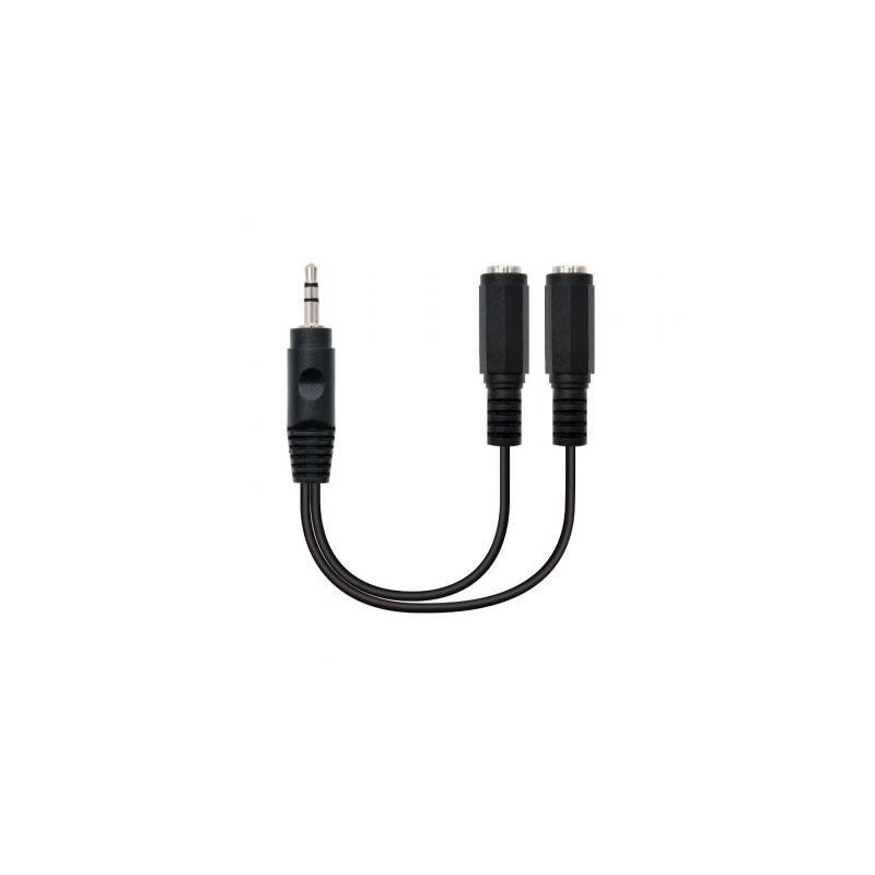Cable Estéreo Nanocable 10.24.1200/ Jack 3.5 Macho - 2x Jack | APLIUM