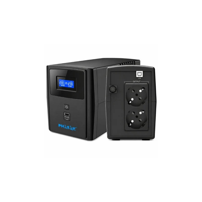 PH 7310 - SAI Línea Interactiva Phasak SIRIUS 1000 VA | APLIUM