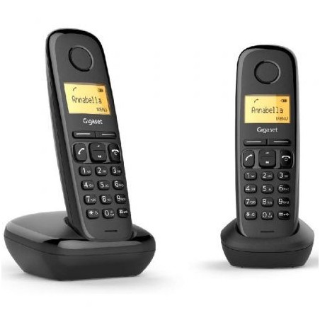 Teléfono Inalámbrico Gigaset A270/ Pack DUO/ Negro | APLIUM