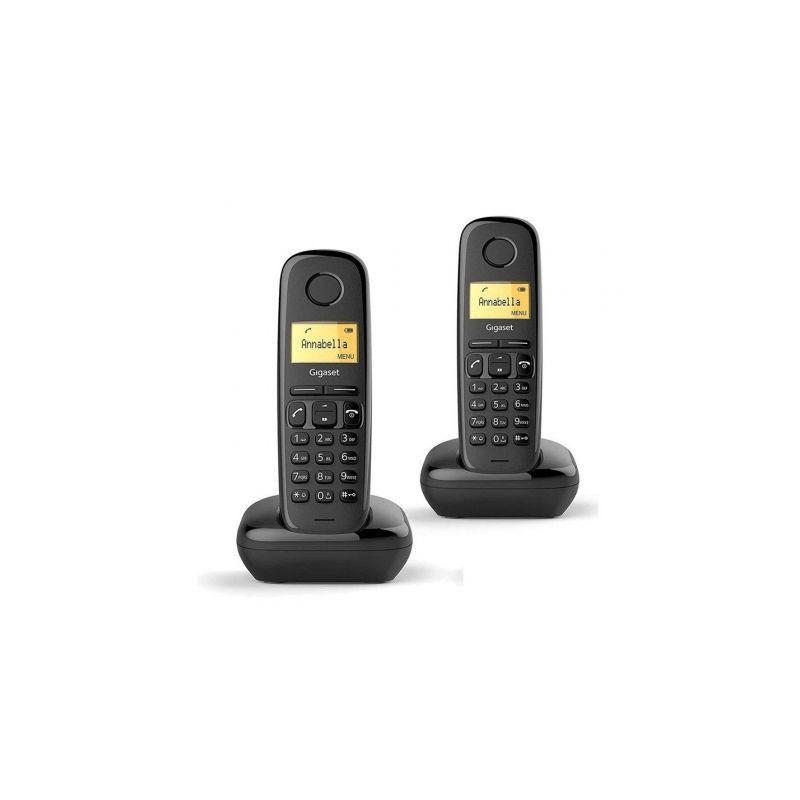 Teléfono Inalámbrico Gigaset A170/ Pack DUO/ Negro | APLIUM