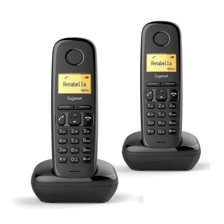 Teléfono Inalámbrico Gigaset A170/ Pack DUO/ Negro | APLIUM