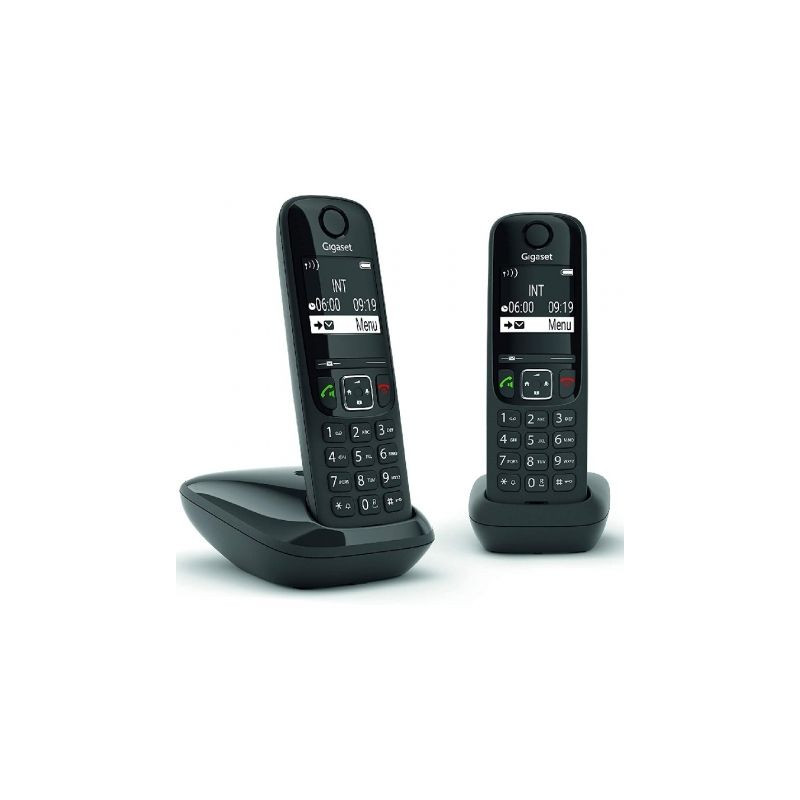 Gigaset AS690 Duo Teléfono DECT/analógico Identificador de l | APLIUM