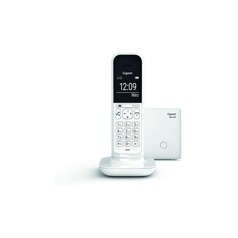 Gigaset CL390 Teléfono DECT/analógico Blanco Identificador d | APLIUM