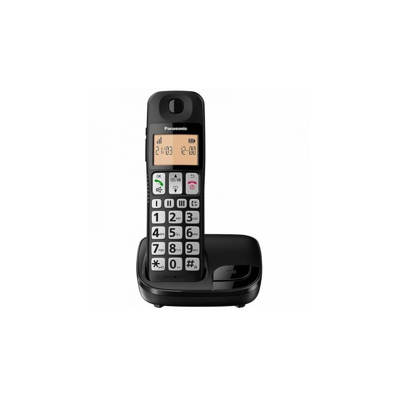 Teléfono Inalámbrico Panasonic KX-TGE310SP/ Negro | APLIUM