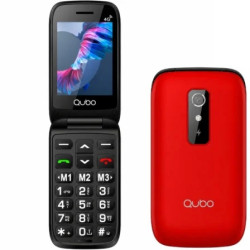 Teléfono Móvil Qubo P-220RD 4G para Personas Mayores/ Rojo | APLIUM