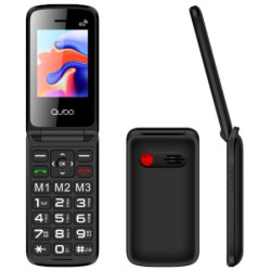 Teléfono Móvil Qubo X-247 4G para Personas Mayores/ Negro | APLIUM