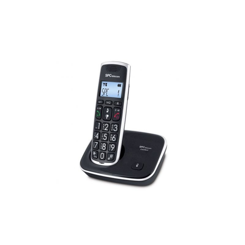 Teléfono Inalámbrico SPC Telecom 7608/ Negro | APLIUM