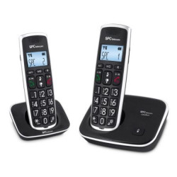 Teléfono Inalámbrico SPC Comfort Kaiser 7609N/ Pack DUO/ Neg | APLIUM