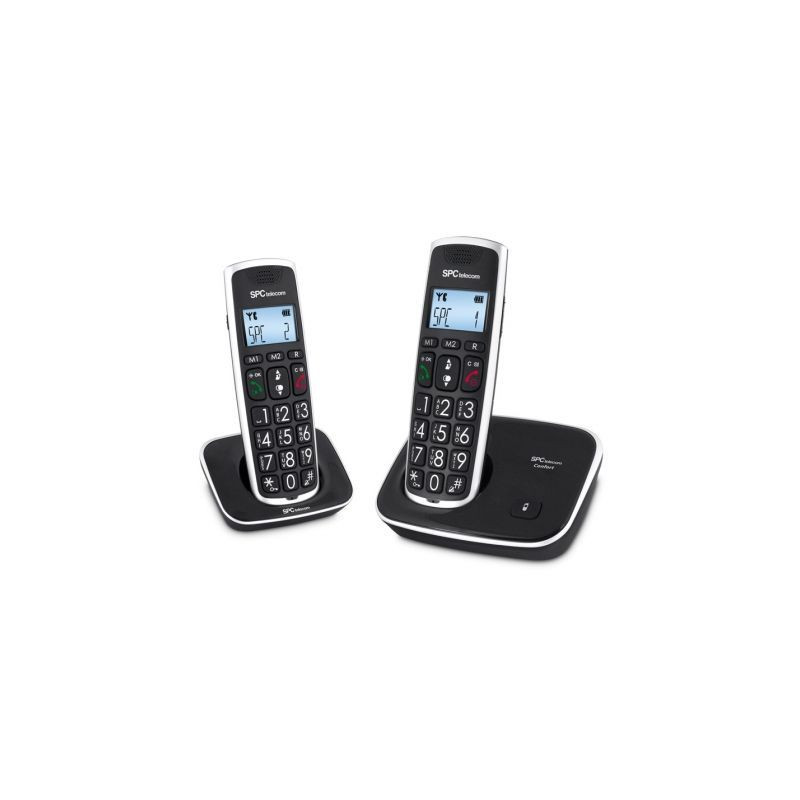 Teléfono Inalámbrico SPC Comfort Kaiser 7609N/ Pack DUO/ Neg | APLIUM
